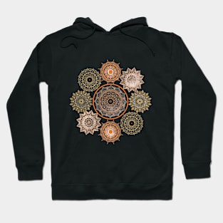 Orange Mandala Power Hoodie